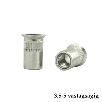 SZEGECSANYA M4 SÜLLYFEJŰ ACÉL 3.5-5 VASTAGSÁGIG
