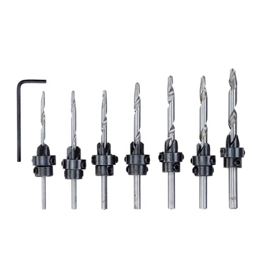 ELŐFÚRÓSZÁR KÉSZLET 3.0-6.0MM MÉLYSÉGÜTKÖZŐVEL 8DB-OS KWB 49513190