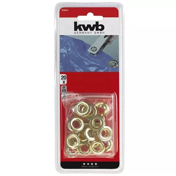 PONYVARINGLI D10mm SÁRGARÉZ 20 DARAB/CSOMAG KWB 49929810