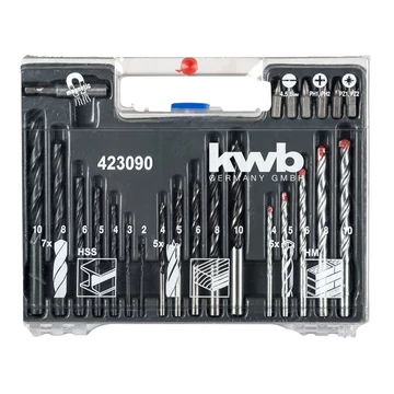 FÚRÓ+BIT+TIPLI KÉSZLET HSS D2-től D10-ig+BIT/300részes KWB 49423090