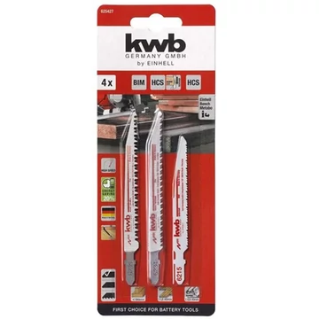 DEKOPÍR FŰRÉSZLAP KÉSZLET 4DB KWB 49625427