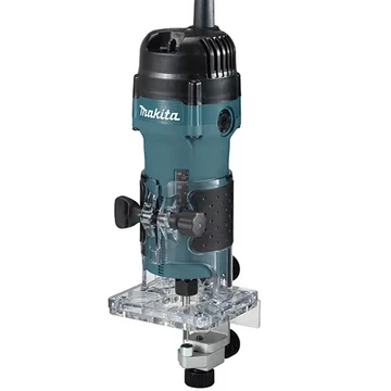 MAKITA 3711 ÉLMARÓ 530W BEFOGÁS 6mm ÁTLÁTSZÓ VEZ.TALP