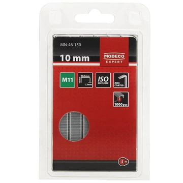 MODECO 46150 TŰZŐKAPOCS M11 10*10,5mm 1000DB/CSOMAG 1,3mm VASTAG