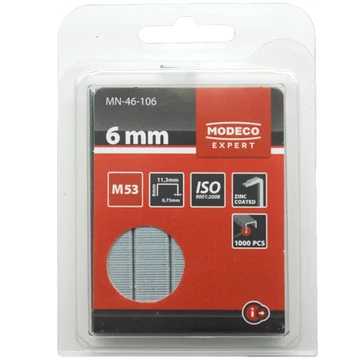 MODECO 46106-TOPEX TŰZŐKAPOCS M53 6*11,3mm TYPE53/A/M53 1000DB/CS 0,75mm