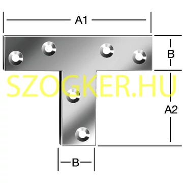 T-ÖSSZEKÖTŐ VAS HG. 070*36(50)*16mm VORMANN 189075Z