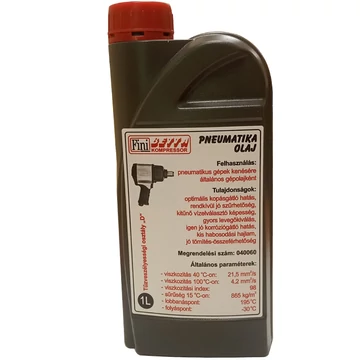 PNEUMATIKA OLAJ 1L KOPÁSGÁTLÓ HATÁS PNEUTEC 040060