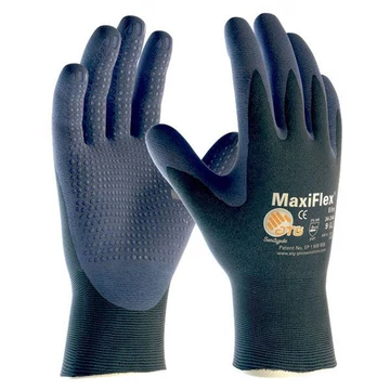 VÉDŐKESZTYŰ KÉK PÖTTYÖS 09 MAXIFLEX ELITE 34-244 ATG VO-A3100/09