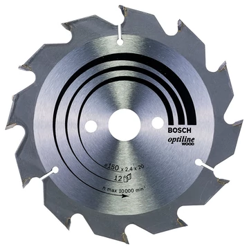 BOSCH 2608641169 KÖRFŰRÉSZTÁRCSA D150*20/16/12F FÁHOZ STANDARD OPTILINE WOOD