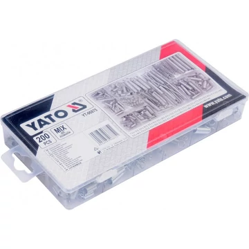 YATO 06875 RUGÓ KÉSZLET 200DB HÚZÓ-NYOMÓ VEGYESEN