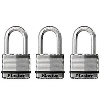 MASTERLOCK M5 EURTRILF LAKAT 50mm ACÉL 3DB EGYZÁRLATÚ