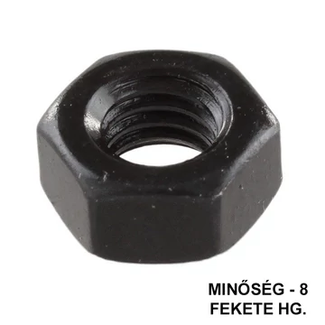 ANYA HATLAPÚ M6 DIN 934-8 FEKETE HG. IMPORT