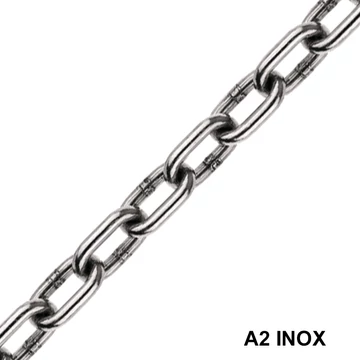 FOLYÓLÁNC D10.0 RÖVIDSZEMŰ DIN 766 INOX 28*36 IMPORT