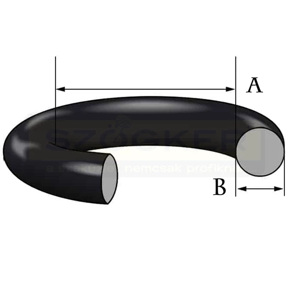 GUMI O-GYŰRŰ D7*2mm (BELSŐ MÉRET*VASTAGSÁG)
