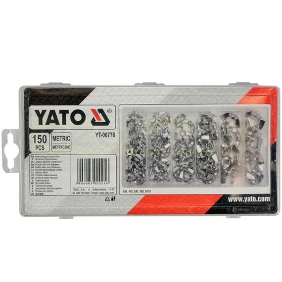 YATO 06776 SZÁRNYAS ANYA KÉSZLET 150DB M4-10-IG