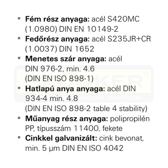 FISCHER 538659 KALAPÁCSFEJŰ CSAVAR M10*40 FHS CLIX (27/18,28/30 SÍNHEZ)