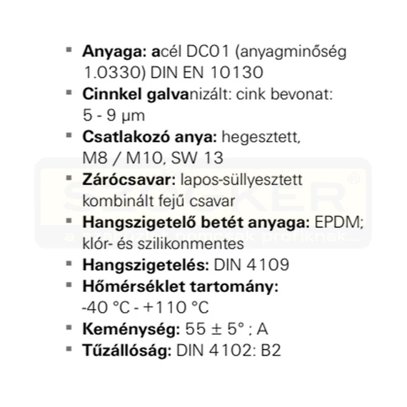 FISCHER 79458 GUMIS CSŐBILINCS M8-M10 FRS KÉTRÉSZES 159-165mm