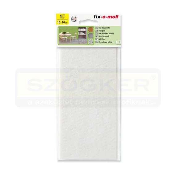 FIX-O-MOLL 5901 BÚTORCSÚSZTATÓ FILC SZABHATÓ 10cm*20cm ÖNTAPADÓS FEHÉR