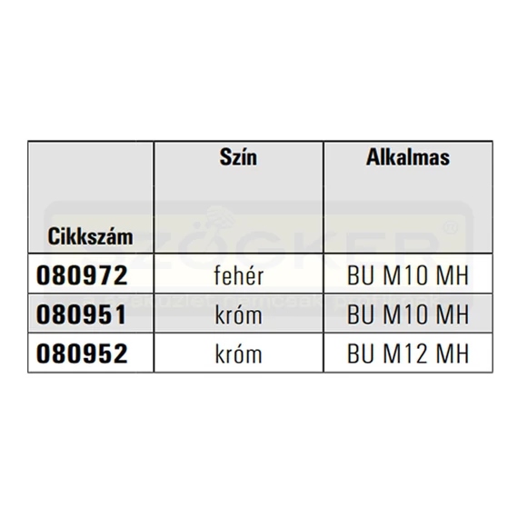 FISCHER 80951 MOSDÓALÁTH. TAKARÓ SAPKA AKM 10CR KRÓM