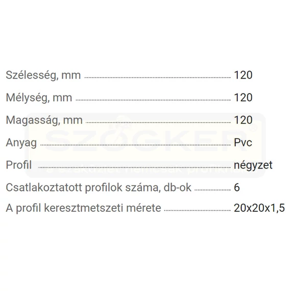 ZÁRTSZELVÉNY ÖSSZEKÖTŐ 20/20 3D2+ MŰANYAG FEKETE 1-1,5 FAL VKF 51.0153.13