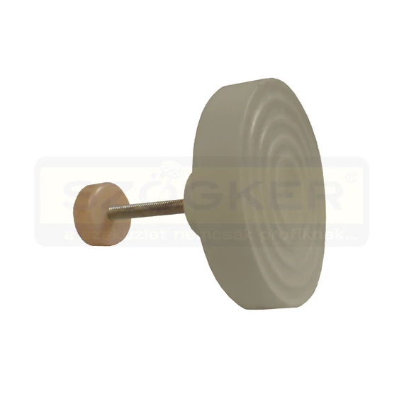 BÚTORGOMB MŰANYAG D52mm BEIGE KRÉM RETRO MAGYAR K6