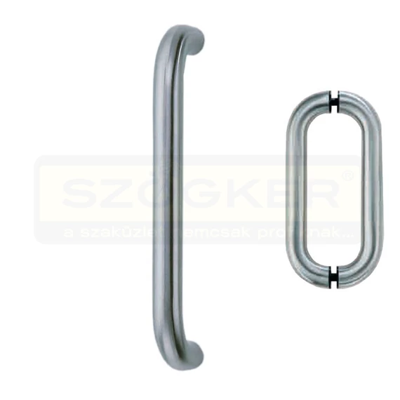 AJTÓHÚZÓ U ALAKÚ 300mm D19mm INOX 2DB KÉTOLDALI RÖGZÍTÉS MHA 819C