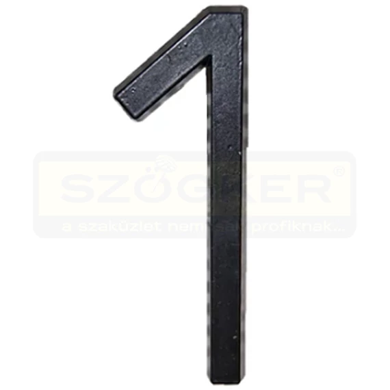 HÁZSZÁM FÉNYES FEKETE 1 ÜTHETŐ D5 CSAPPAL 120mm MAGYAR