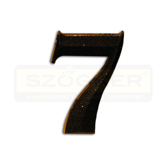 HÁZSZÁM ANTIK-BRONZ ÖNTÖTT 7 ÜTHETŐ CSAPPAL, TIPLIVEL 80mm MAGYAR N°302