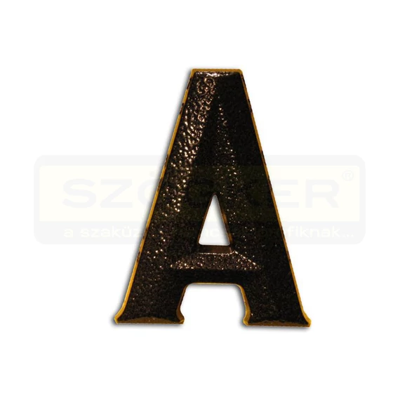 HÁZSZÁM ANTIK-BRONZ ÖNTÖTT A ÜTHETŐ CSAPPAL, TIPLIVEL 80mm MAGYAR N°302