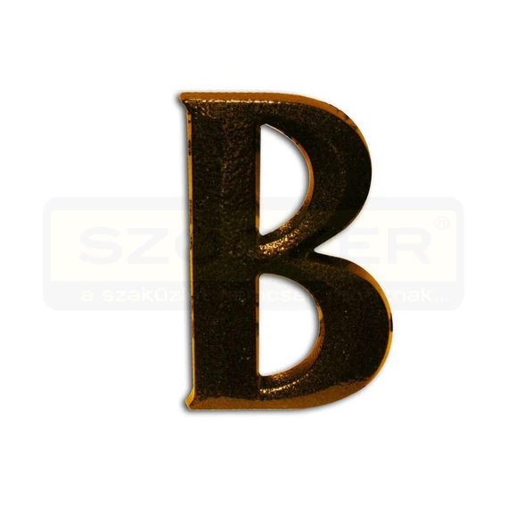 HÁZSZÁM ANTIK-BRONZ ÖNTÖTT B ÜTHETŐ CSAPPAL, TIPLIVEL 80mm MAGYAR N°302