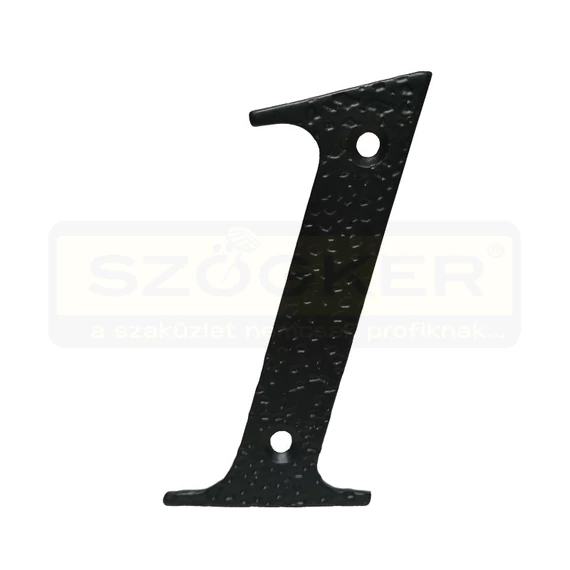 AMIG 1/9858 AJTÓSZÁM CSAVAROZHATÓ 1 100mm FEKETE KOVÁCSOLT VAS JELLEGŰ