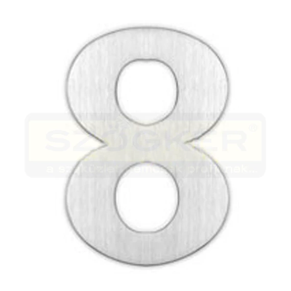 HÁZSZÁM INOX 8 RAGASZTHATÓ-TIPLIZHETŐ 120mm MAESTRO 93028