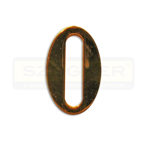 AJTÓSZÁM SÁRGARÉZ 0 RAGASZTHATÓ 50mm(35*55) IMPORT