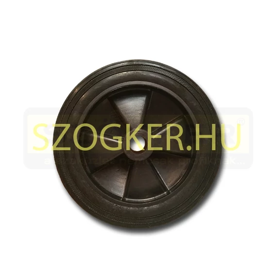 FŰNYÍRÓKERÉK TÖMÖRGUMIS D200 ÁTMENŐ D20 FURATTAL FEKETE IMPORT S3RST090