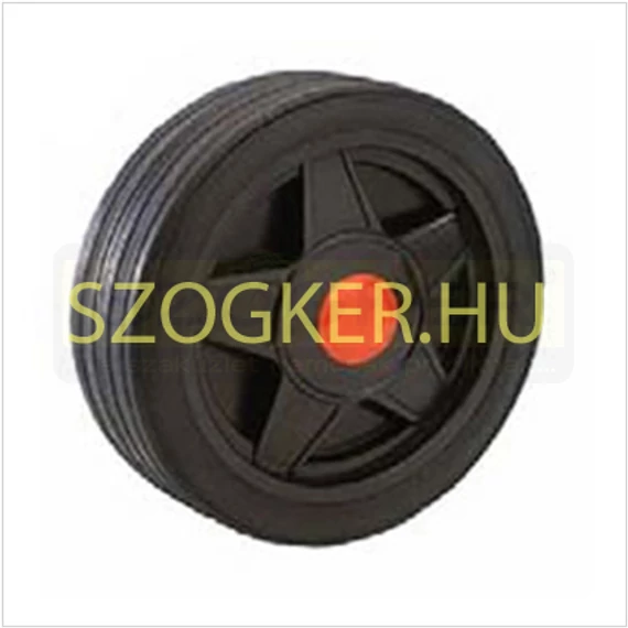 FŰNYÍRÓKERÉK TÖMÖRGUMIS D300 D20 FURATTAL PIROS KÖZÉPPEL IMPORT 300C/20 UTOLSÓ DARAB