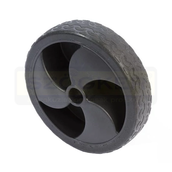 FŰNYÍRÓKERÉK GUMI F.FEL. D125 ÁTMENŐ D12 F. FEKETE FEL 30SZ. IMPORT SGP125