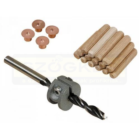 WOLFCRAFT 2917000 FATIPLI JELÖLŐ KÉSZLET 8mm FÚRÓSZÁR+ÜTKÖZŐ+JELÖLŐ+TIPLI