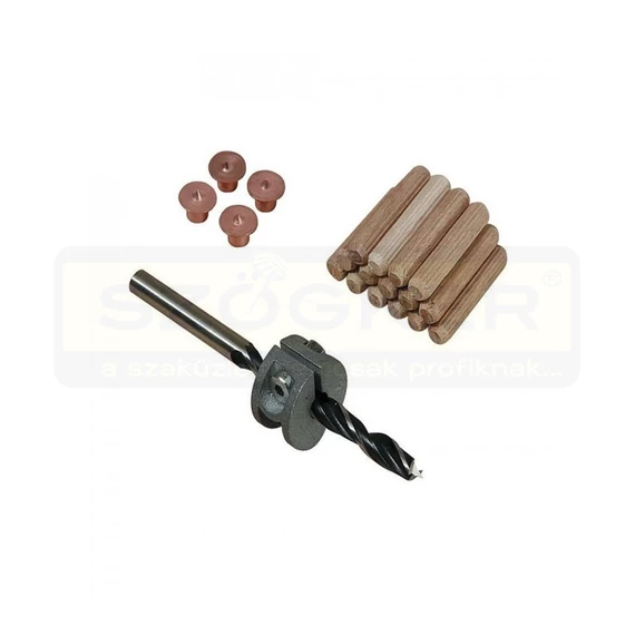WOLFCRAFT 2918000 FATIPLI JELÖLŐ KÉSZLET 10mm FÚRÓSZÁR+ÜTKÖZŐ+JELÖLŐ+TIPLI