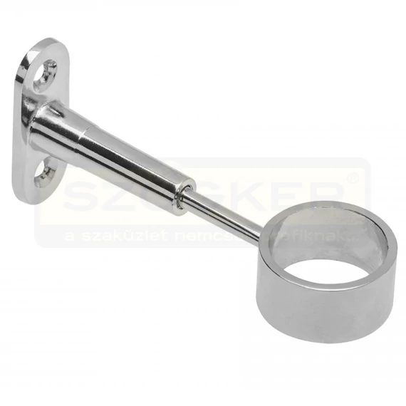 MÁNDLIRÚDTARTÓ KÖZÉPSŐ D25mm CSILLOGÓ KRÓM KEREK GTV MR-WP-010-01