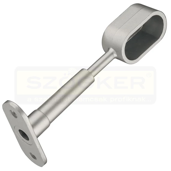 MÁNDLIRÚDTARTÓ KÖZÉPSŐ 30*15mm CSILLOGÓ KRÓM OVÁL ZÁRT IMPORT
