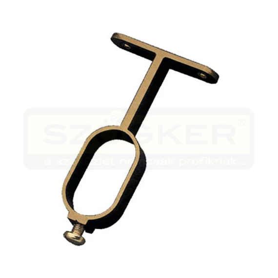 AMIG 8/3421 DARABRA MÁNDLIRÚDTARTÓ KÖZÉPSŐ 30*15mm BRONZ OVÁL ANTIK CSŐHÖZ