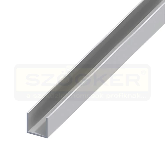 ALU.PROFIL U 8*10.1*1.3/2.0M EZÜST-ELOXÁLT ALFER 05065