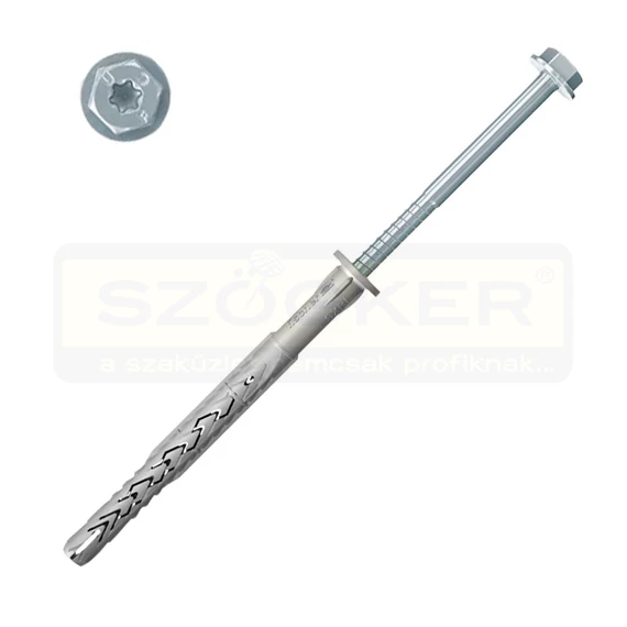 FISCHER 522720 HOMLOKZATRÖGZÍTŐ DÜBEL D10*100 SXRL HLF UNIVERZÁLIS  AL. TORX