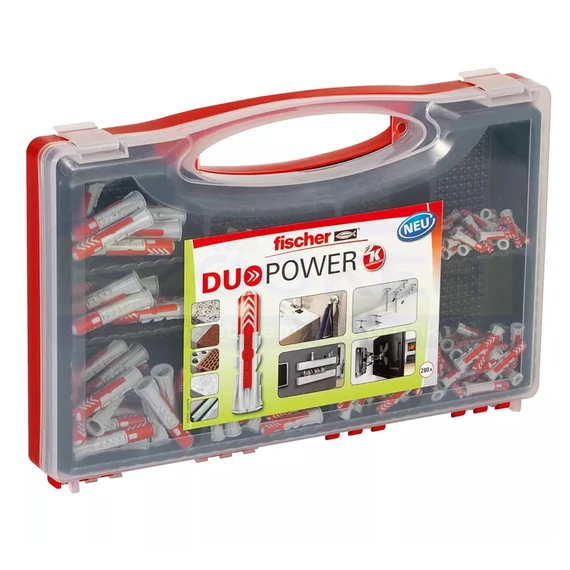 FISCHER 535973 DÜBEL KÉSZLET DUO-POWER 280DB/ RED-BOX