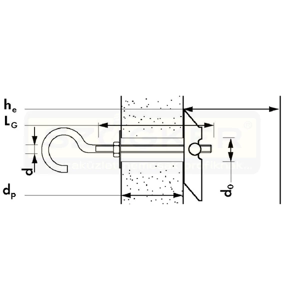 FISCHER 80186 BILLENŐHOROG-KAMPÓ HG. MK-H6 (GRAVITÁCIÓS FÜGGESZTŐ)
