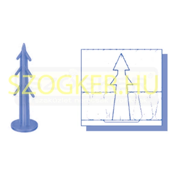SEIFERT ANKERFIX 150mm SZIGETELÉSTÜSKE BETONSZERK.RÖGZ-HEZ  MŰANYAG