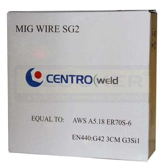 CO HUZAL D0.8mm 15KG/CS. ACÉLHOZ BEVONATOS CENTROWELD SG2