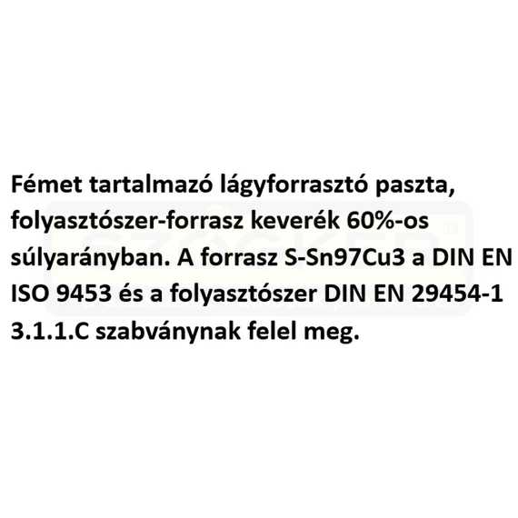 FORRASZTÓ KRÉM ECSETTEL 250G LÁGYFORRASZTÓ PASZTA LF NR.3 ARMACK