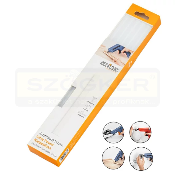 STEINEL 006761 RAGASZTÓRÚD PISZTOLYBA 10DB/CS D11*25cm SZÍNTELEN ULTRA POWER