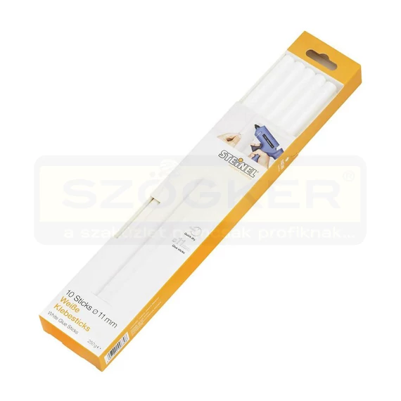 STEINEL 006808 RAGASZTÓRÚD PISZTOLYBA 10DB/CS D11*25cm FEHÉR UNIV. 250GR