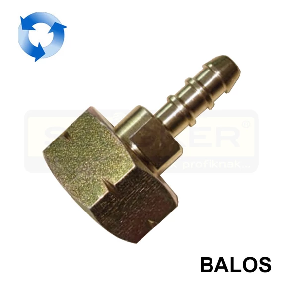 CSATLAKOZÓ TÖMLŐVÉGGEL 1/2 COL 21,8 W BALOS OXYTURBO OX490002